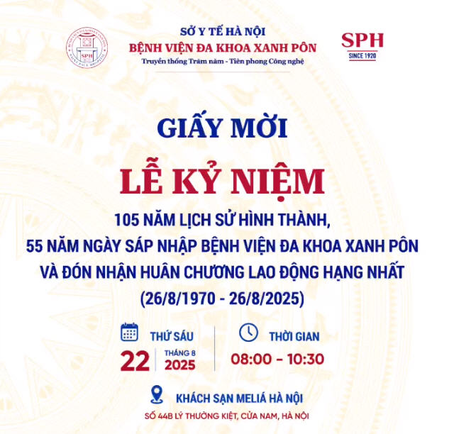 Bệnh viện Đa khoa Xanh Pôn long trọng tổ chức Lễ Kỷ niệm 105 năm Lịch sử và vinh dự Đón nhận Huân chương Lao động hạng Nhất
